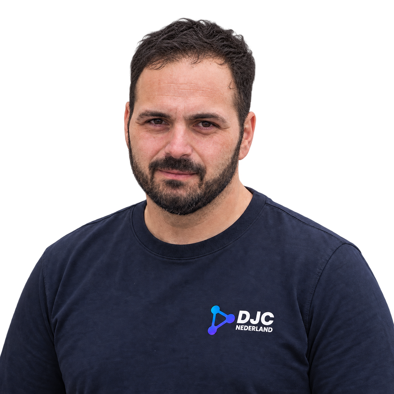 Kevin Korthagen in een DJC-shirt